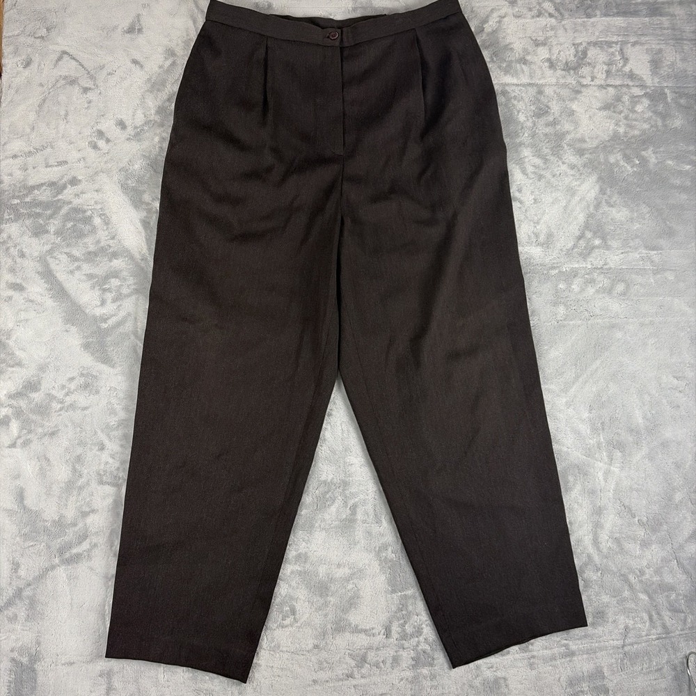 Vintage Tamotsu New York Trousers Dress Pants Career Size 16W Brown